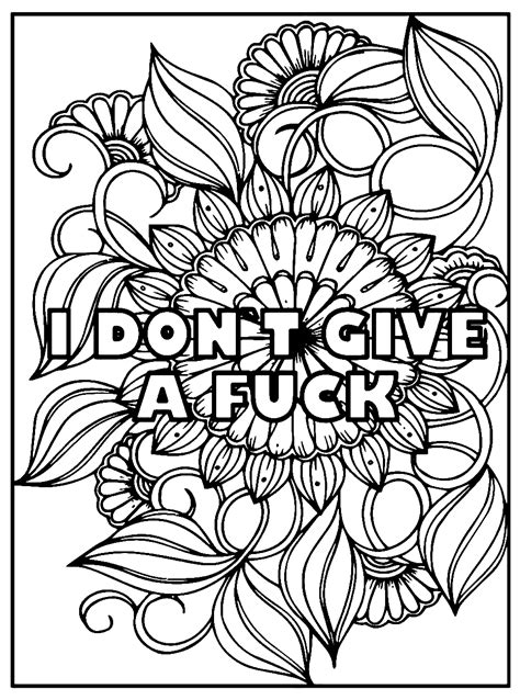 free swear word coloring pages|adult word coloring pages.